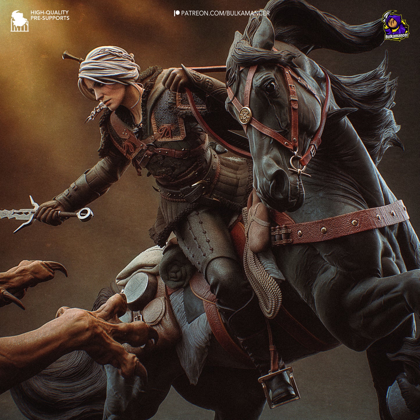 The Blade vs. the Beast (Bulkamancer Sculpts)