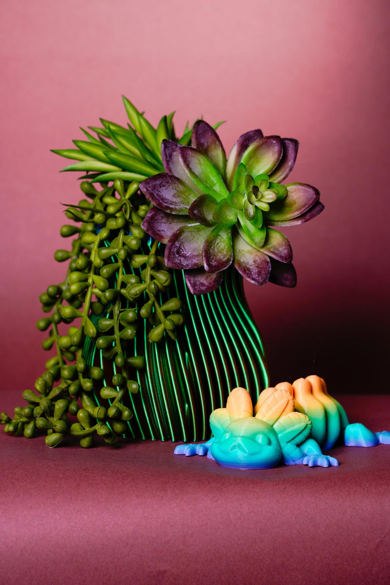 Hexagonal Ribbed Vase – Relic of the Geomancer’s Vault