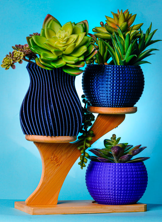 Diamond-Textured Planter – Treasure of the Crystal Hollows