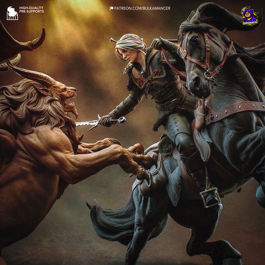 The Blade vs. the Beast (Bulkamancer Sculpts)