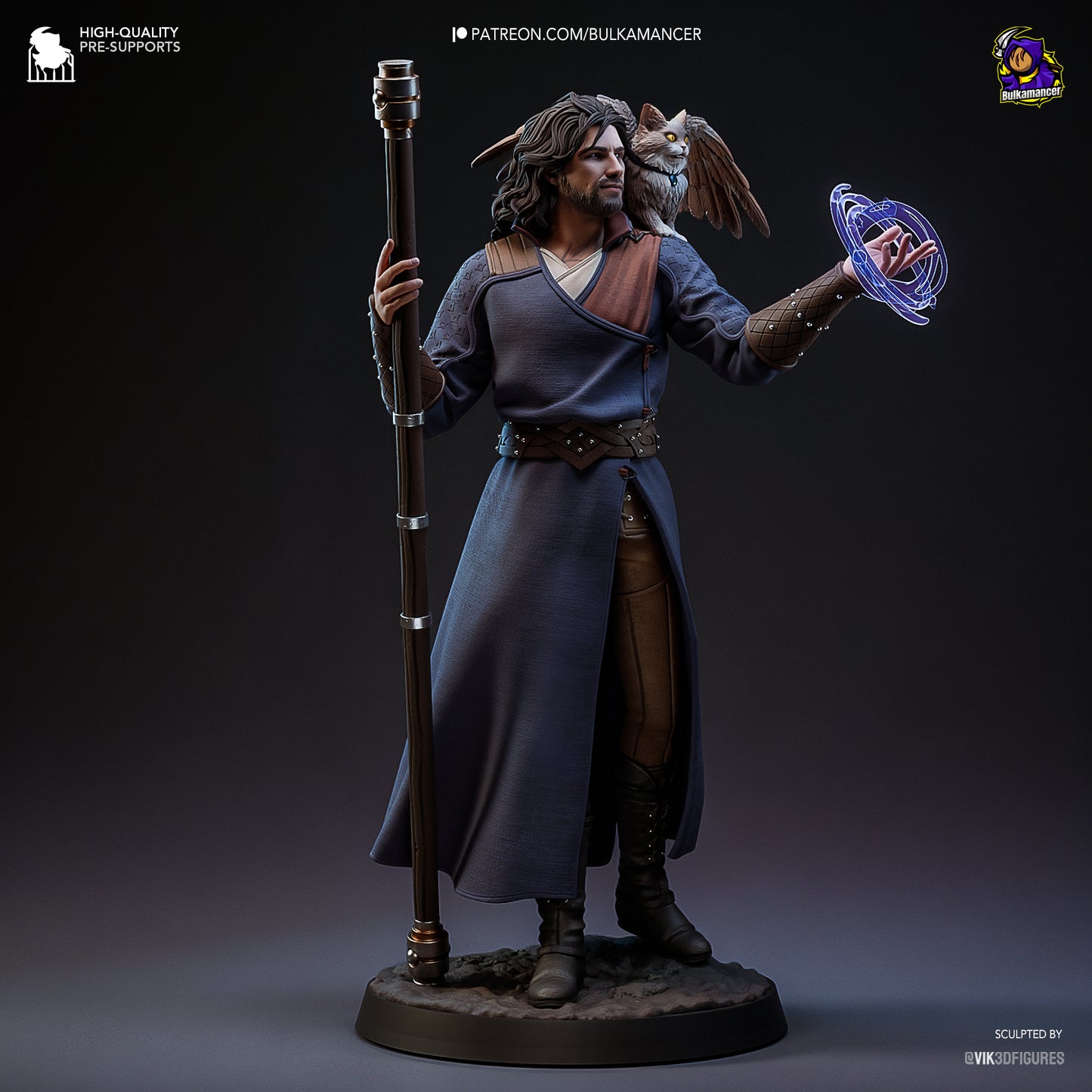 Goddess-Favored Wizard (Bulkamancer Sculpts)