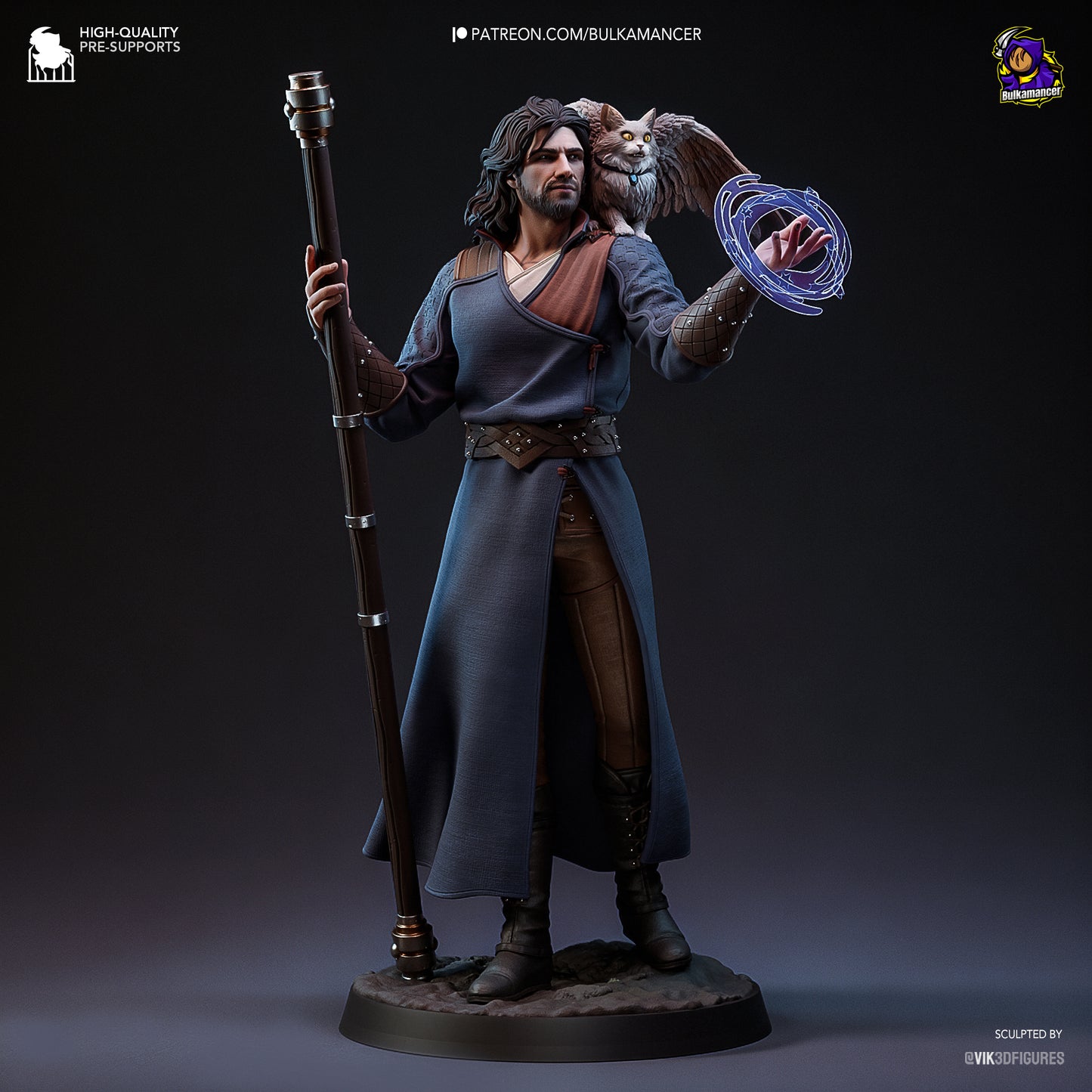 Goddess-Favored Wizard (Bulkamancer Sculpts)